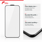 96 Pieces Screen Protectors for 14 Plus Model, 5D Tempered Glass, ESD Anti-Static, Clear, 1 Pack