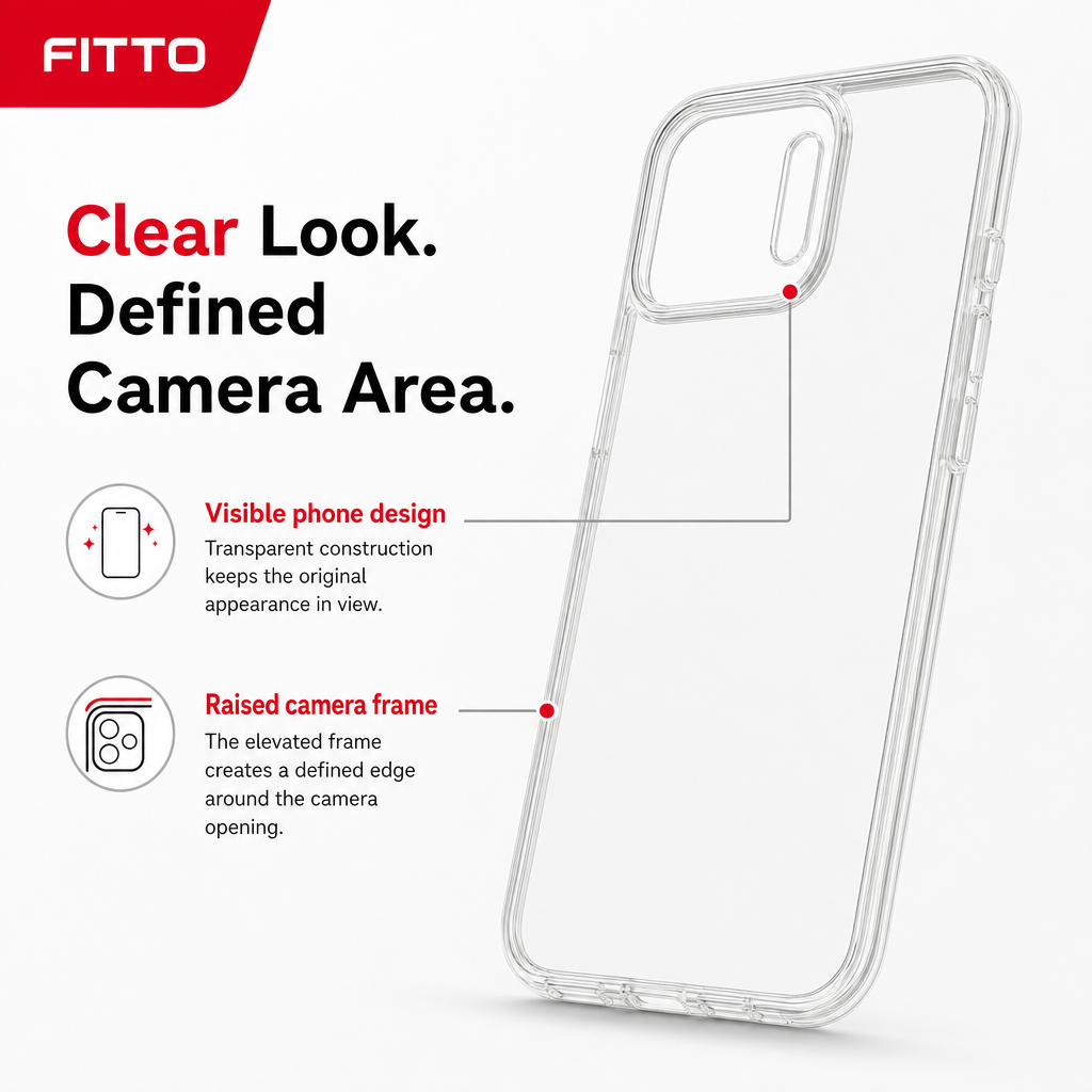 144 Pieces Transparent Phone Cases with Raised Camera Frame, Clear Protective Cover