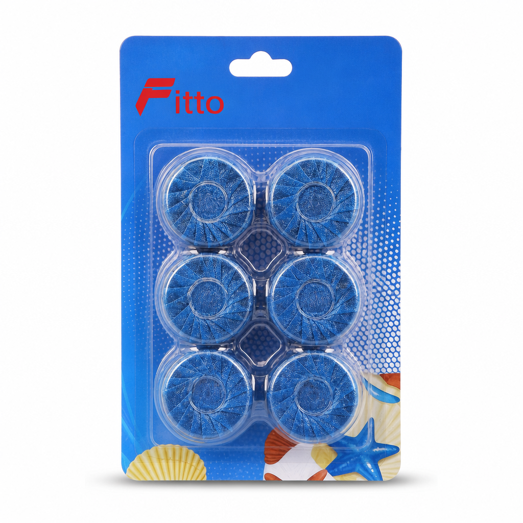120 Pieces Blue Toilet Bowl Cleaners Freshener Balls, 6 Pieces