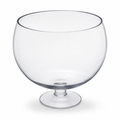 48 Pieces Round Glass Display Bowl with Pedestal Base, Large, Clear Decorative Centerpiece