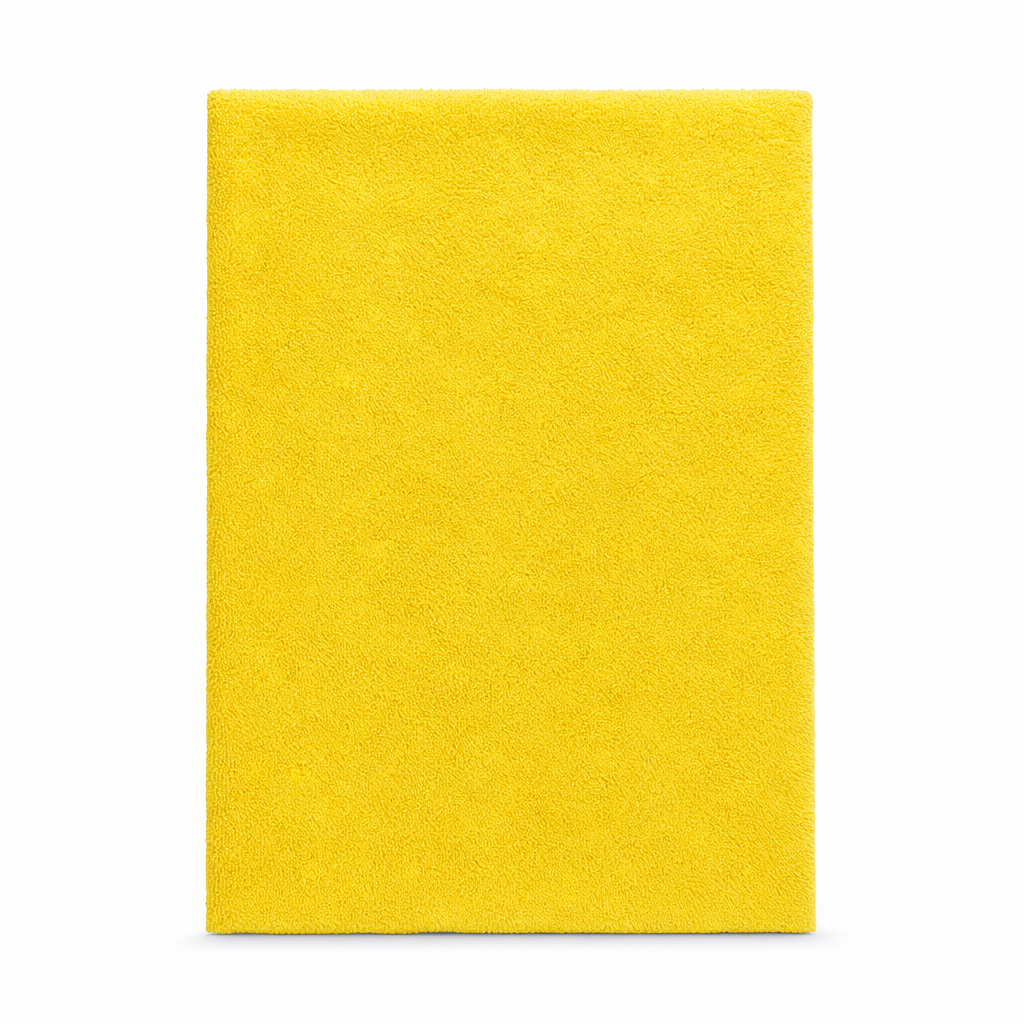 120 Pieces Microfiber Cleaning Cloth, No Stitching, 40 x 60 cm, Yellow