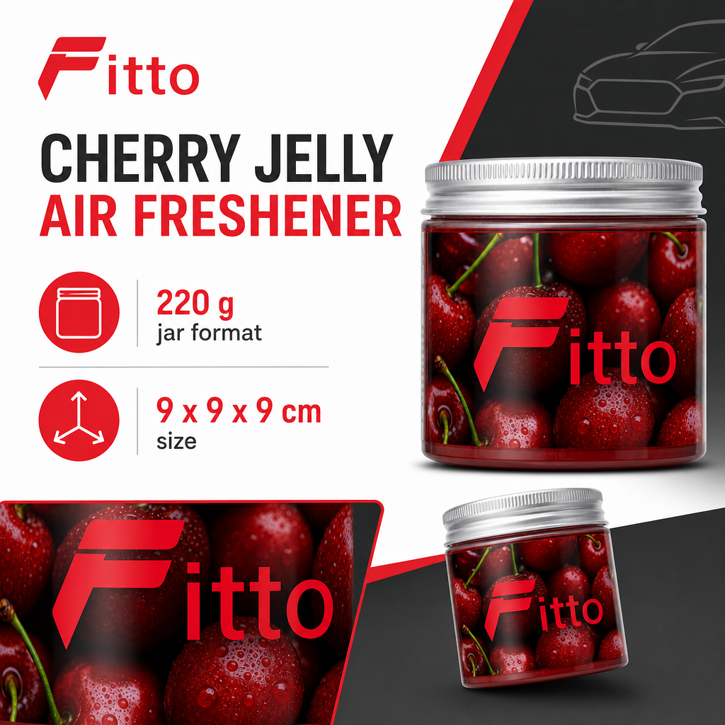 120 Pieces Car Air Fresheners Jelly, Cherry Scent, 220 g, 1 Piece