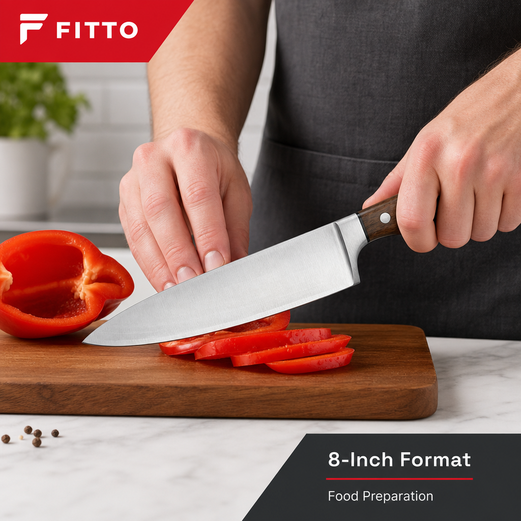 72 Pieces Chef's Knife 8 Inch Single Kitchen Knives for Food Preparation