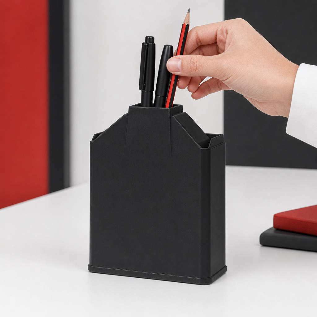 120 Pieces Desktop Pen Holder, Black Desk Organizers for Pens and Writing Tools, 1 Piece