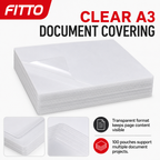 60 Pieces Clear A3 Laminating Pouches, 100 Pieces for Document Protection and Presentation