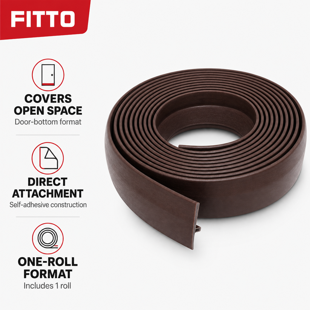 120 Pieces Self-Adhesive Door Bottom Draft Stopper Sealing Strip, 1 Roll