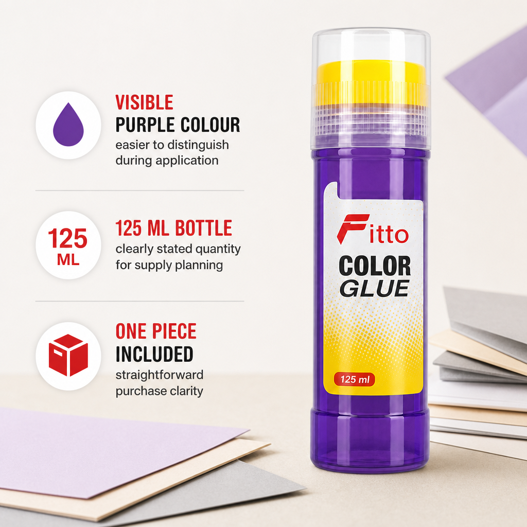 240 Pieces Purple Colour Glue, 125 ml, 1 Piece