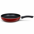 72 Pieces Frying Pan 22 cm Aluminium Non-Stick Cookwares with Black Handle, Red