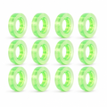 96 Pieces Adhesive Tapes, Clear Self-Adhesive Rolls, 12 mm x 25 yd, Pack of 12
