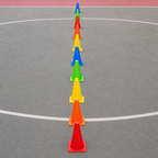 96 Pieces Plastic Training Cones, 32 cm, Multicolor, 10-Piece Pack for Sports Drills