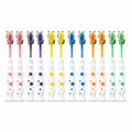 120 Pieces Character Design Toothbrush Set, 12 Pieces, Green Assorted Handles