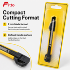 120 Pieces Utility Knives, Yellow and Black 9 mm Blade Cutter, 1 Piece