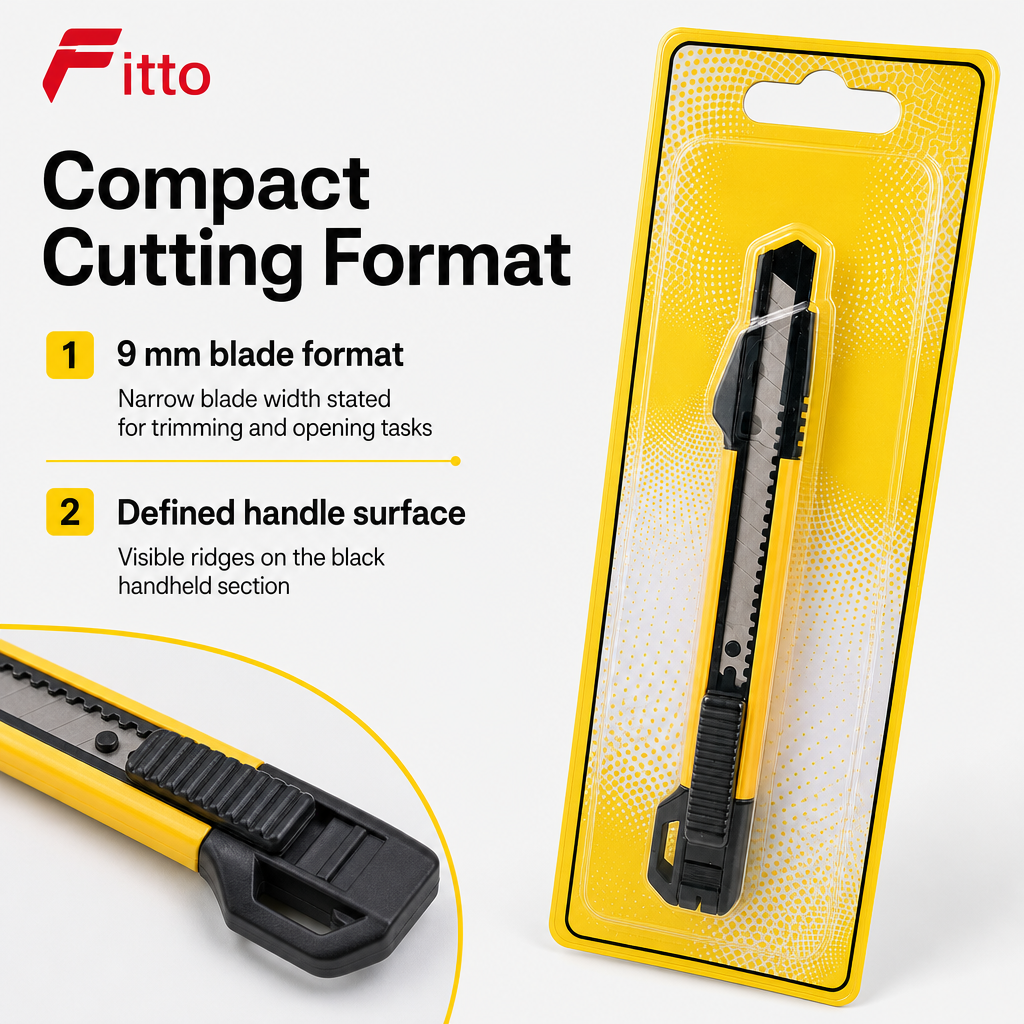 120 Pieces Utility Knives, Yellow and Black 9 mm Blade Cutter, 1 Piece