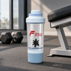 96 Pieces 500ml Shaker Bottle with Mixer, Light Blue