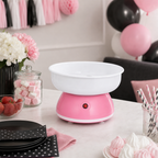 48 Pieces Electric Cotton Candy Makers, Pink and White, 1 Unit