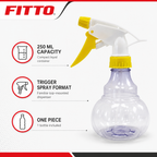 240 Pieces Plastic Trigger Spray Bottle 250 ml, Assorted Colour, 1 Piece