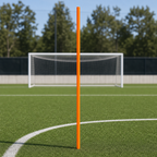 144 Pieces Plastic Soccer Training Pole, 120 cm, Orange