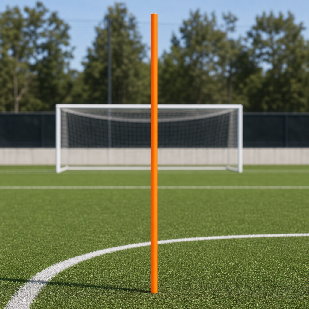 144 Pieces Plastic Soccer Training Pole, 120 cm, Orange