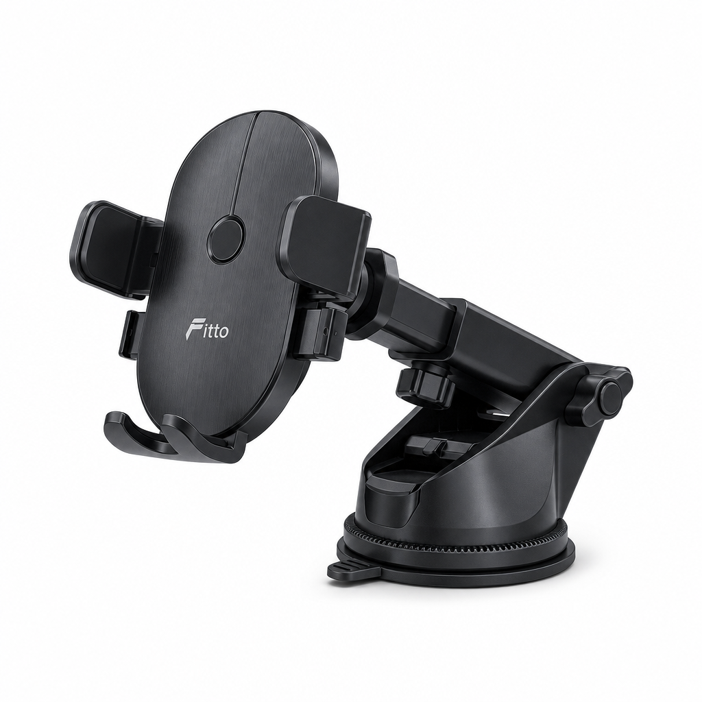 96 Pieces Automatic Car Phone Holder with Telescopic Suction Mount and 360 Degree Rotation