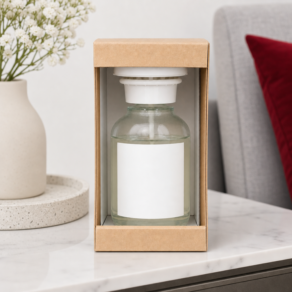 60 Pieces Interior Aroma Liquid Air Freshener, White Floral Scent, Bottle with Presentation Box