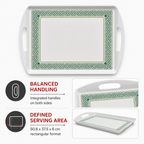 72 Pieces Rectangular Serving Trays with Double Handles, 20 Inch