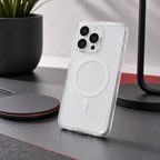 96 Pieces Crystal Clear Magnetic Phone Cases for iPhone 13 Pro, Magnetic Ring for Wireless Charging, Raised Camera Protection