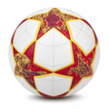 60 Pieces Size 5 Football, Red and Gold Design, 22 cm Sports Ball for Recreational Play