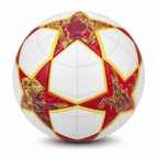 60 Pieces Size 5 Football, Red and Gold Design, 22 cm Sports Ball for Recreational Play