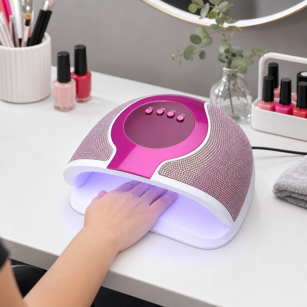 60 Pieces Nail Lamps 288 W 2-in-1 LED UV Dryer, Pink and White, 1 Piece