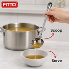 96 Pieces Stainless Steel Basting Ladle, Size No. 7, 36 cm Long Handle for Cooking and Serving