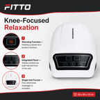 48 Pieces White Electric Heated Knee Massager with Control Panel, 1 Unit