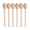 96 Pieces Natural Wooden Honey Dipper Sticks, 6 Pieces, 22 cm