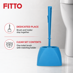 96 Pieces Toilet Brushes Set with Holder, Assorted Colour, 1 Set