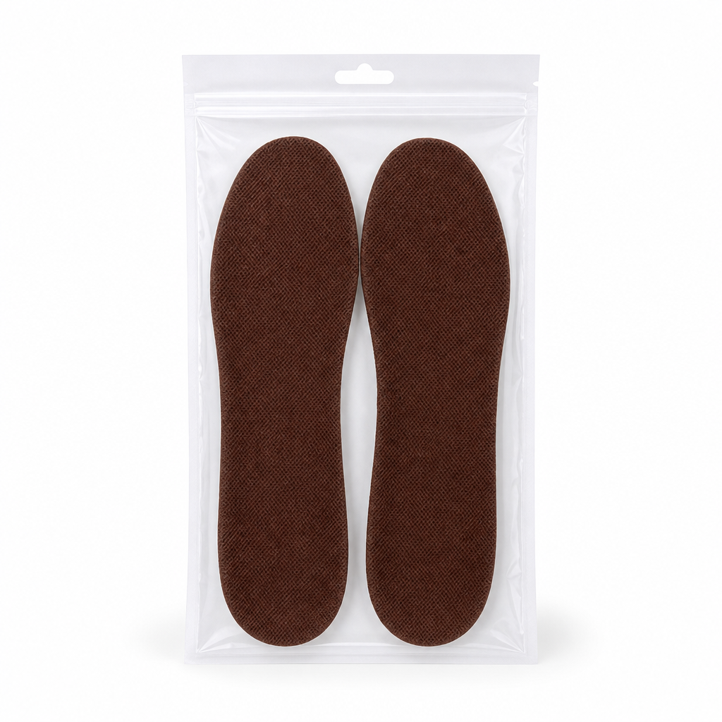 120 Pieces Brown Shoe Insoles, 1 Pair, 30 x 10 cm