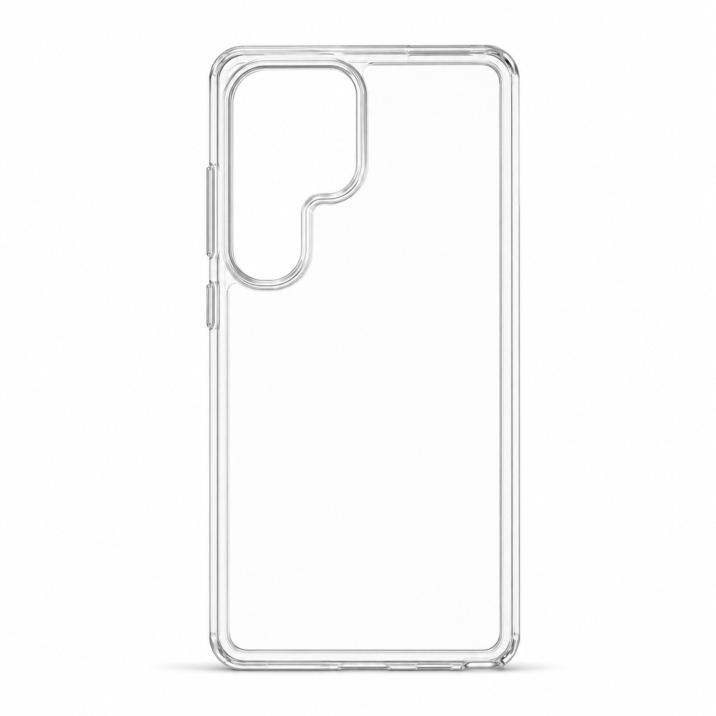 144 Pieces Clear Phone Cases with Raised Camera Frame for S25 Ultra, Transparent Single Case