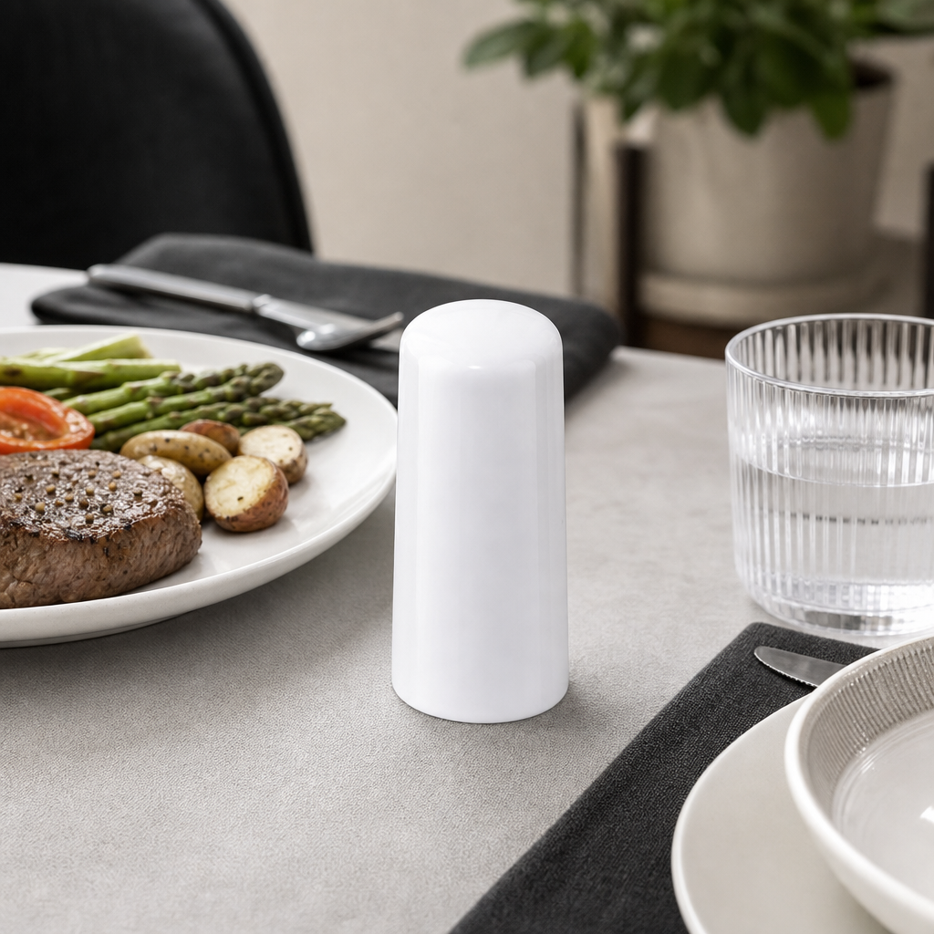 96 Pieces Pepper Shakers, White, Single Tabletop Seasoning Dispenser, 10 x 5 x 5 cm