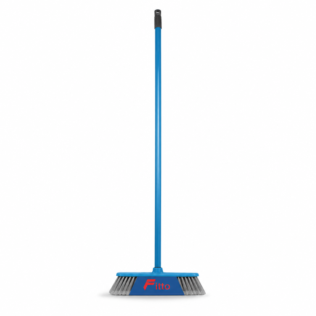 96 Pieces Indoor Broom with Iron Handle, Assorted Colour, 120 cm