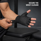 96 Pieces Gym Gloves with Wrist Support and Textured Palm for Weight Lifting and Fitness, Size L