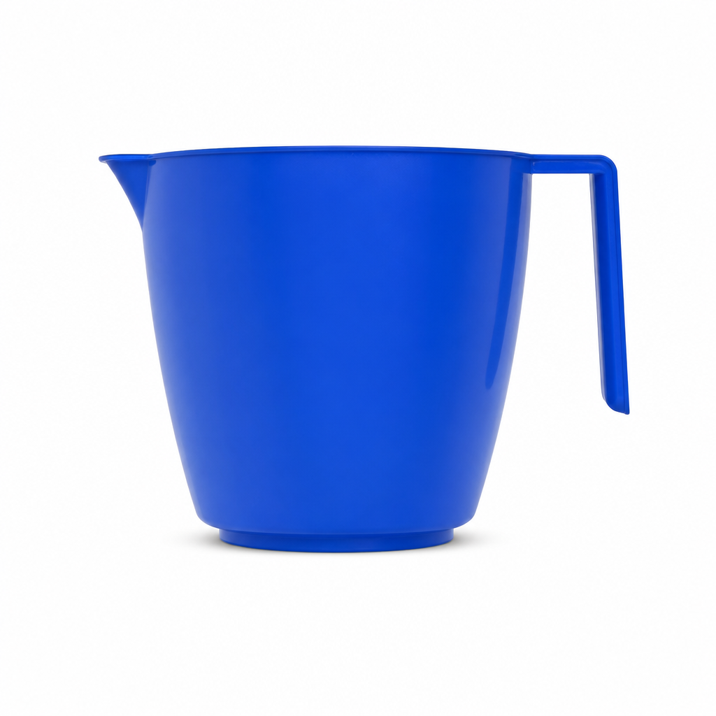 144 Pieces Plastic Pouring Mug with Handle, 2 Litre, Blue