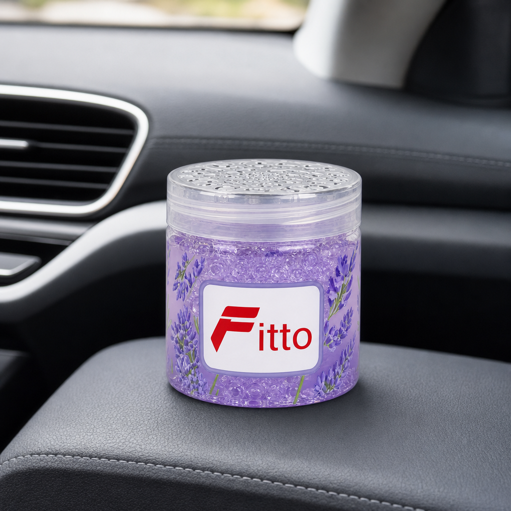 96 Pieces Jelly Pearl Car Air Fresheners Jar, Lavender Scent, 1 Piece, 10 x 8 x 8 cm