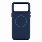 120 Pieces Magnetic Phone Cases with Raised Camera Protection, Silicone Cover for 14 Pro Handset, Navy Blue