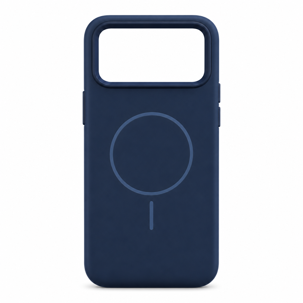 120 Pieces Magnetic Phone Cases with Raised Camera Protection, Silicone Cover for 14 Pro Handset, Navy Blue