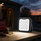 72 Pieces Solar-Powered LED Work Light with White and Red/Blue Emergency Modes, Portable Rectangular Light, 21 x 17 x 8 cm