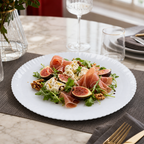 96 Pieces Opal Glass Serving Plate, 12 Inch Round Tablewares for Dining and Presentation