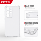 240 Pieces Clear Anti-Burst Phone Cases with Reinforced Corners for S22 Ultra