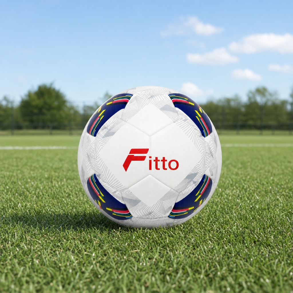 60 Pieces Size 3 Football, White With Navy Accent Design, Single Ball for Training and Recreational Play