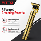 96 Pieces USB Rechargeable Hair Trimmer, Gold Professional Cordless Grooming Tool