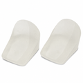 96 Pieces Frosted White Silicone Heel Lift Inserts, 2.5–3.5 cm Height, 1 Pair for Shoes