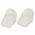 96 Pieces Frosted White Silicone Heel Lift Inserts, 2.5–3.5 cm Height, 1 Pair for Shoes
