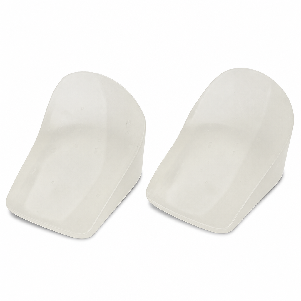 96 Pieces Frosted White Silicone Heel Lift Inserts, 2.5–3.5 cm Height, 1 Pair for Shoes